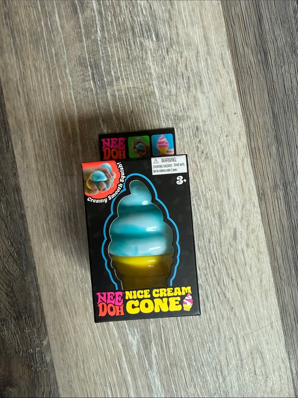 NeeDoh Nice Cream Cone Squishy Toy - Blue